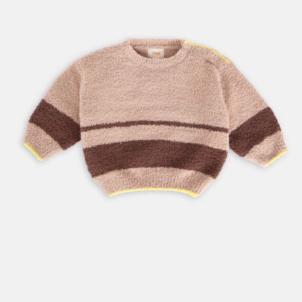 7am Enfant Boxy Sweater Sz 9-12m NWT